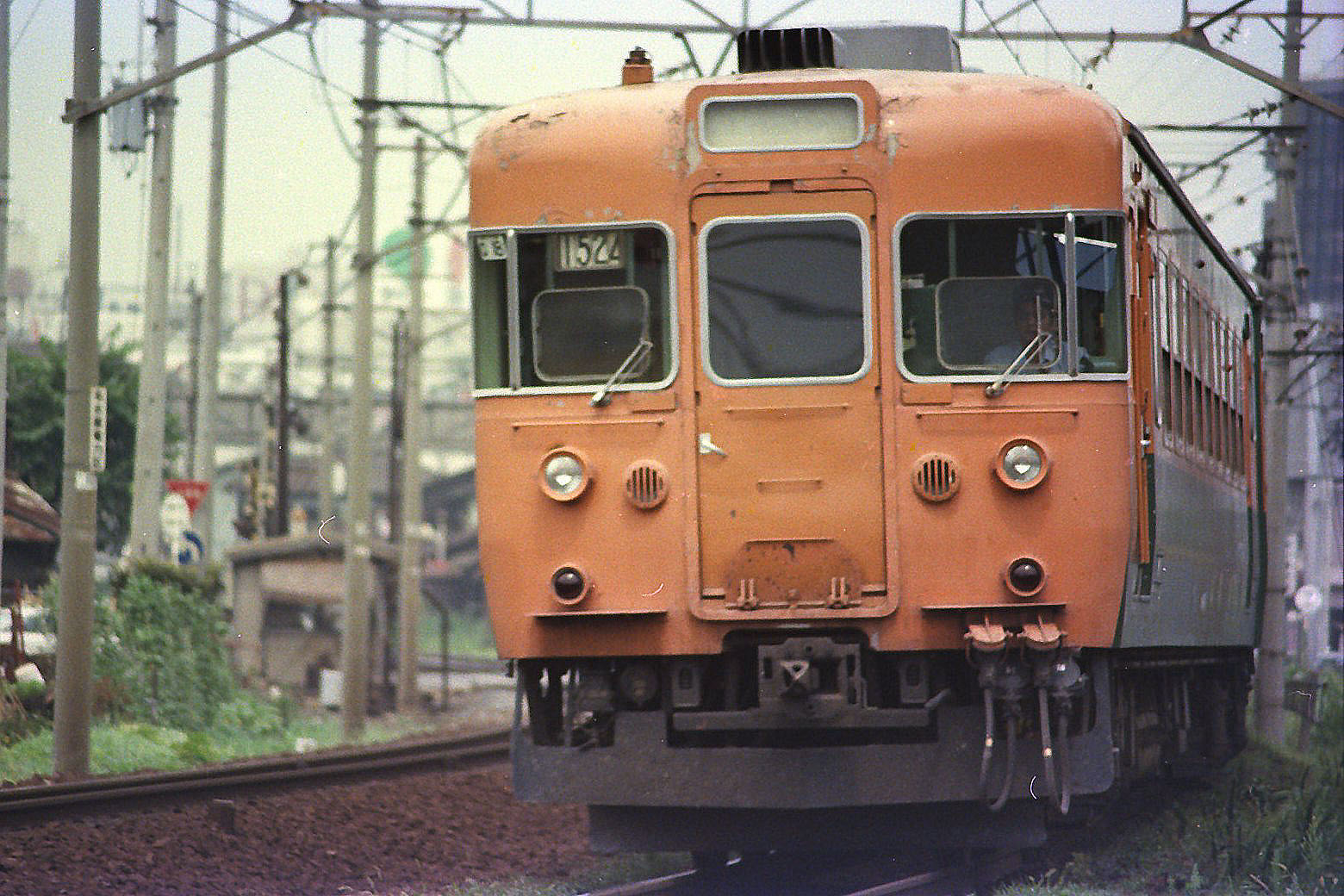 行先板サボ 大阪ー東京×大阪ー名古屋 東海道本線急行なにわ比叡153系